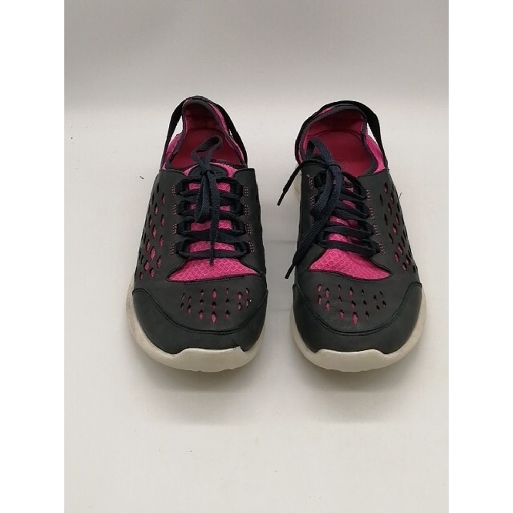 Clarks Sneakers Womens Blue Pink 11 Casual Walking Shoes 261177424085